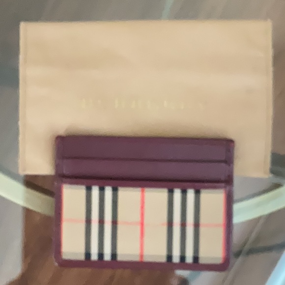 Burberry Check and Leather Card Case - Picture 4 of 4